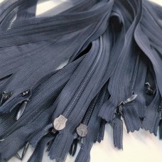 Молния потайная - цвет темно синий Молния потайная - цвет темно синий