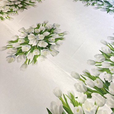 Праздничная скатерть с Тюльпанами Праздничная скатерть с Тюльпанами