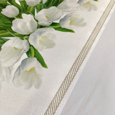 Праздничная скатерть с Тюльпанами Праздничная скатерть с Тюльпанами