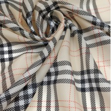 Органза матовая Виола клетка барберри крупная 230 см