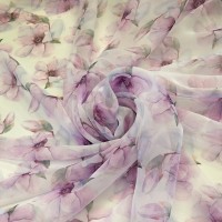 Ткань Вуаль матовая с принтом Ткань Вуаль матовая с принтом