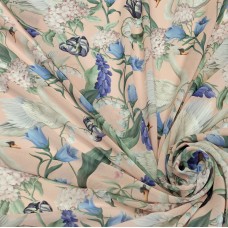 Шифон Romy с цветочным принтом и лебедем