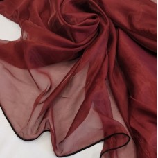 Органза для штор бордовый цвет