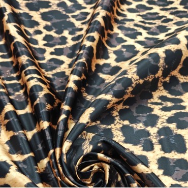 Атлас Дюпон леопардовый принт