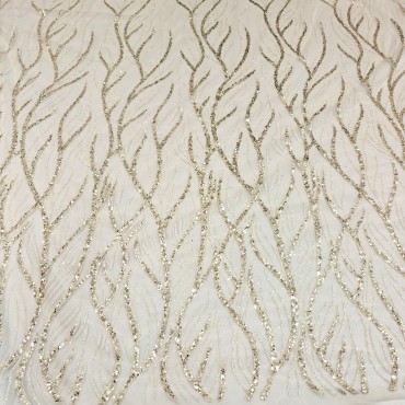 Сетка с пайетками и глиттером